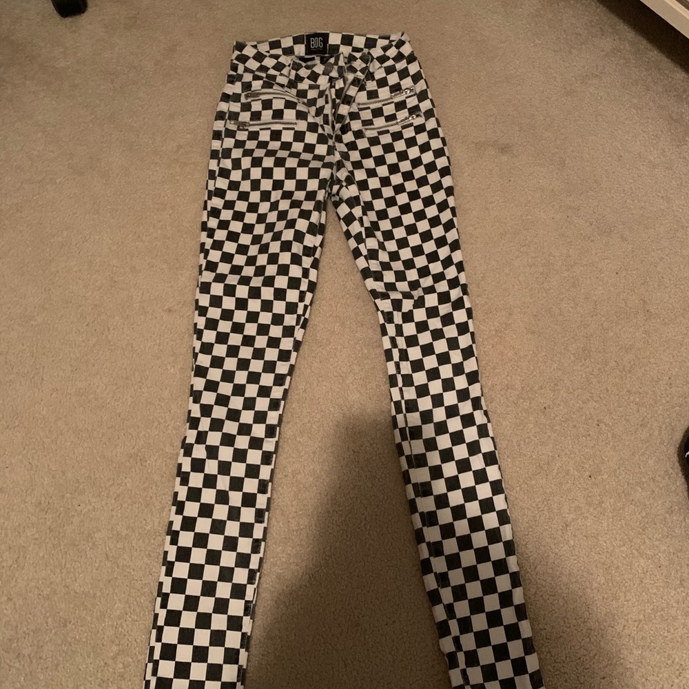 Checkered never worn jeans